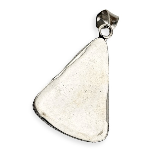FLASHY Rainbow Moonstone & Black Tourmaline 925 Silver Gemstone Pendant … - Picture 2 of 6